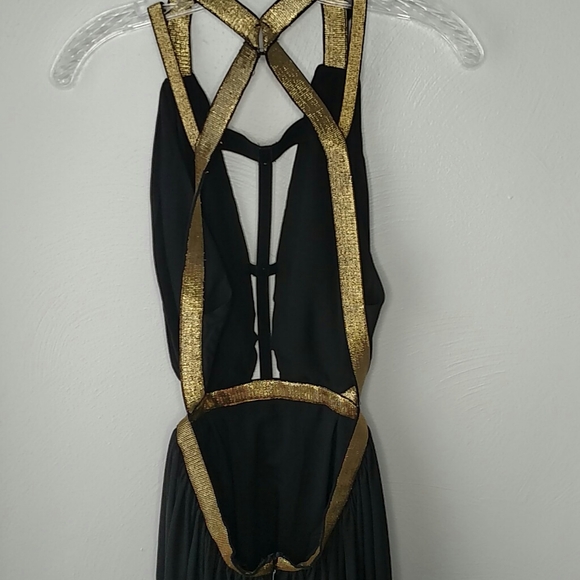 Lulu's black and gold maxi dress - Picture 7 of 7